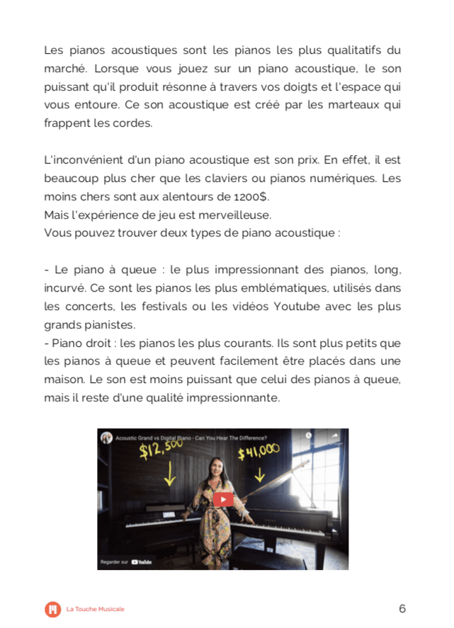 guide achat piano ecran 4