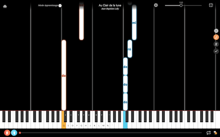au clair de la lune partition presentation