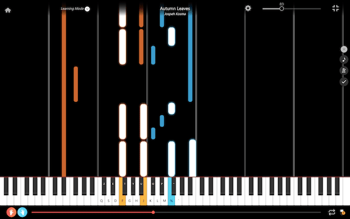 autumn leaves partitura apresentacao