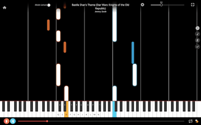 bastila shan's theme piano