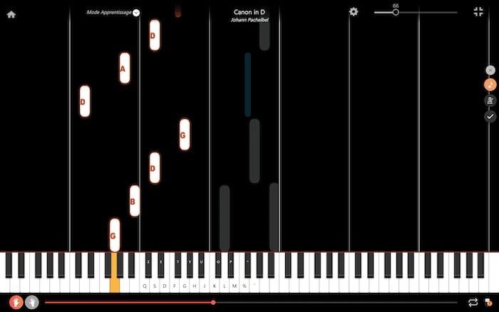 canon in d piano two hands