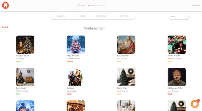 musik weihnachten app klavier