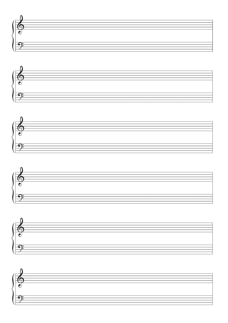 Partition Vierge et Papier Musique Gratuit en PDF La Touche Musicale