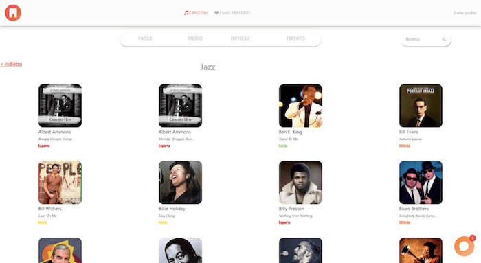 spartiti canzoni jazz pianoforte