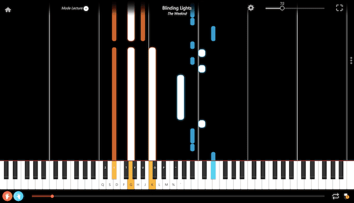 blinding lights schöne klaviermusik