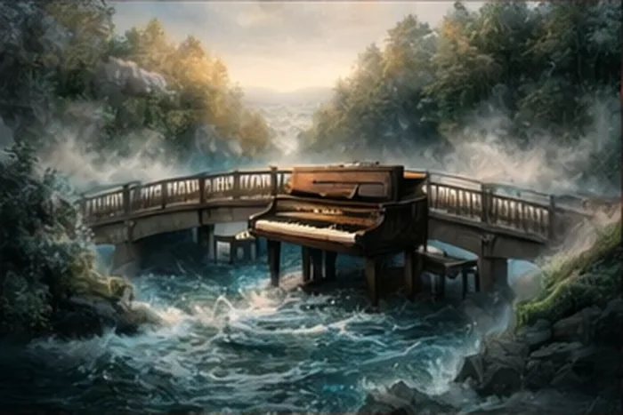bridge over troubled water simon and garfunkel rock piano