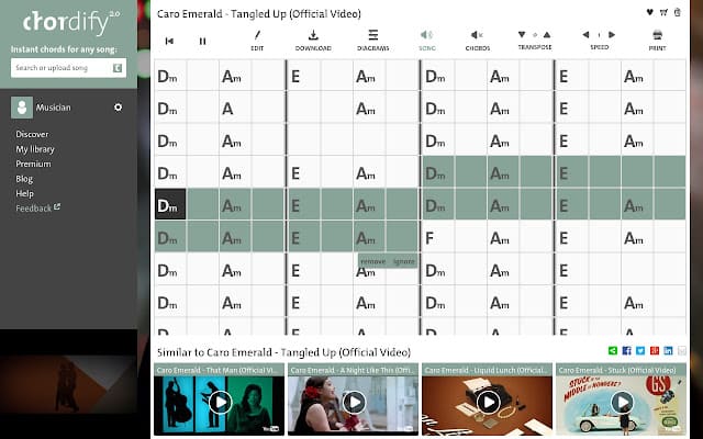 chordify onlinepianist alternative image 1