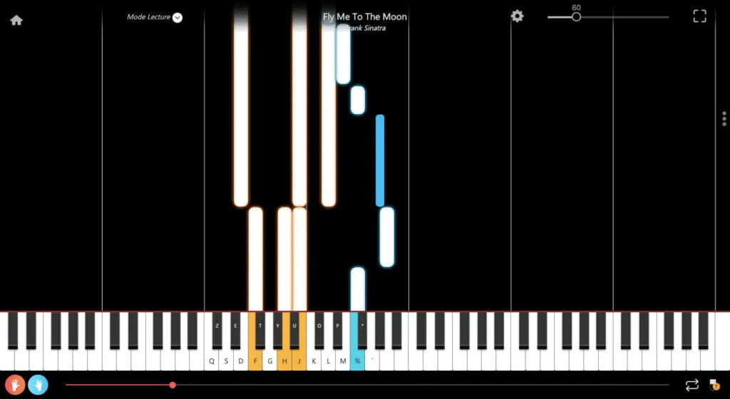 fly me moon sinatra piano jazz