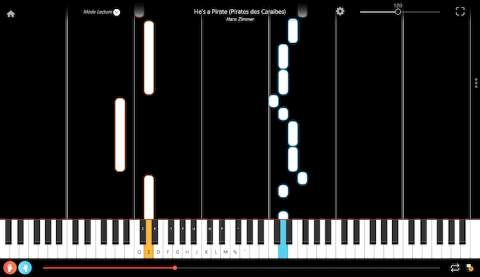 pirates caraibes pianoforte tutorial