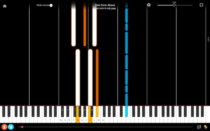 sine from above elton john piano