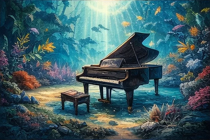 sous l ocean la petite sirene disney piano