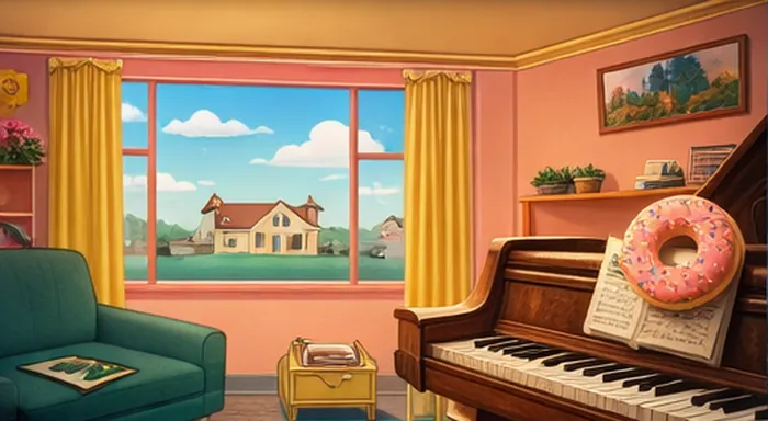 the simpsons theme simpsons series piano