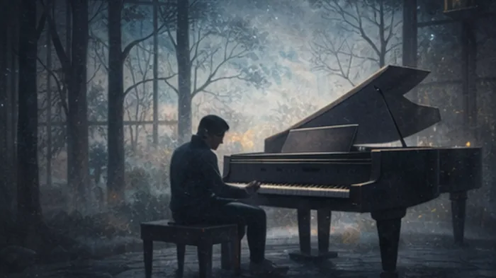 the sound of silence simon and garfunkel sad piano song