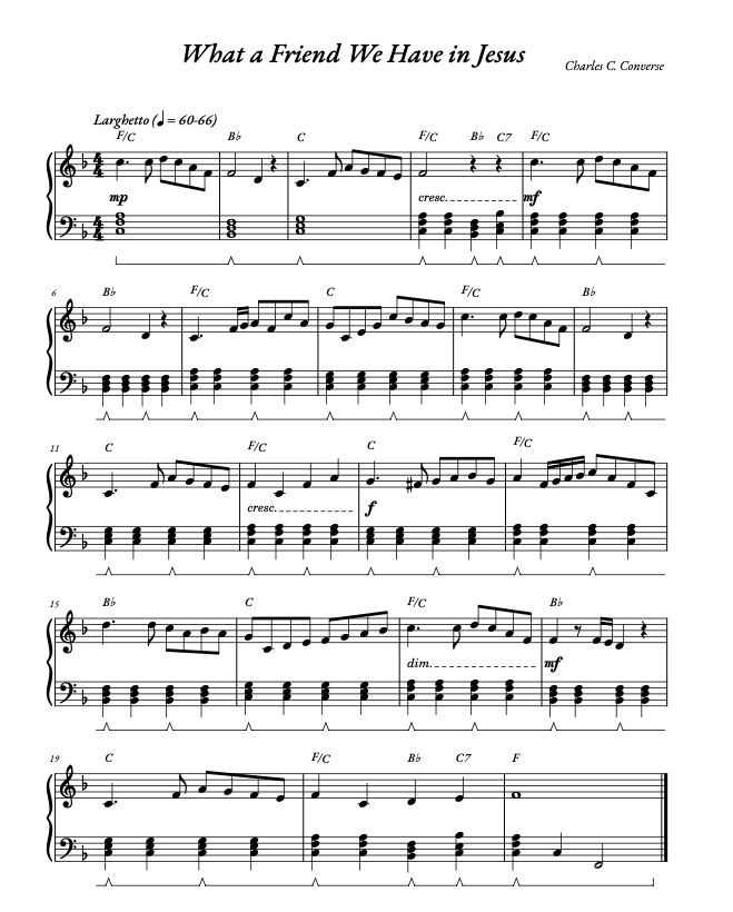 what a friend we have in jesus sheet music
