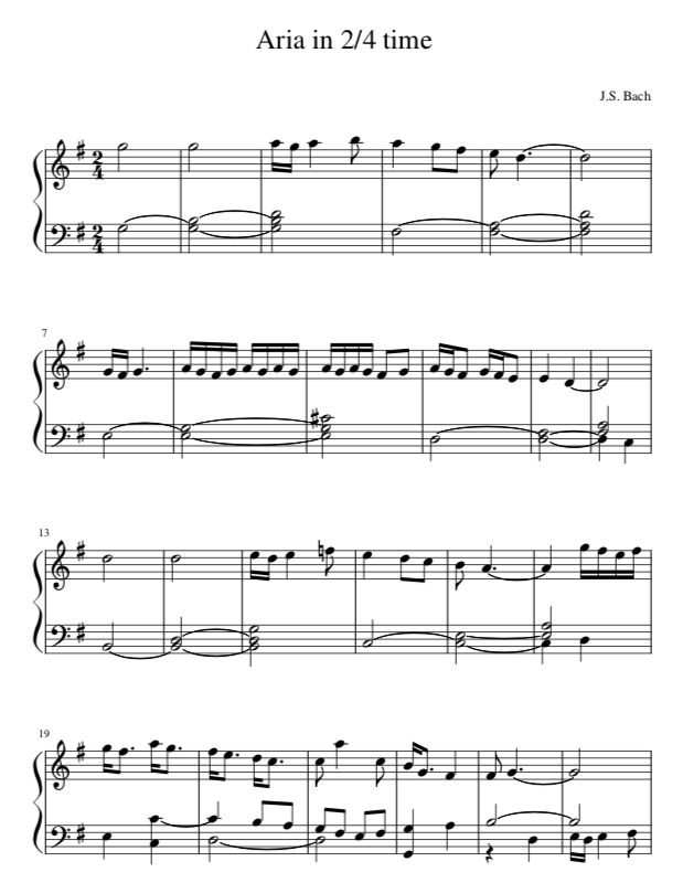 air on the g string sheet music