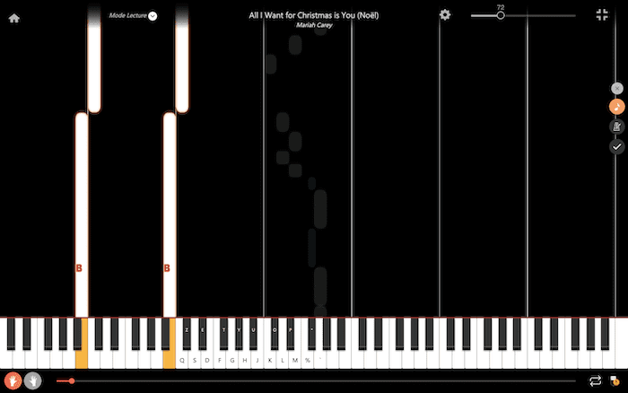 all i want for christmas is you piano left hand