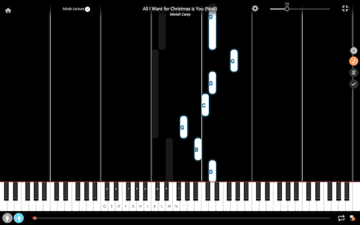 all i want for christmas is you piano right hand