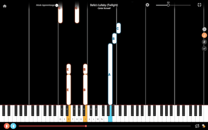 bella lullaby piano music wedding