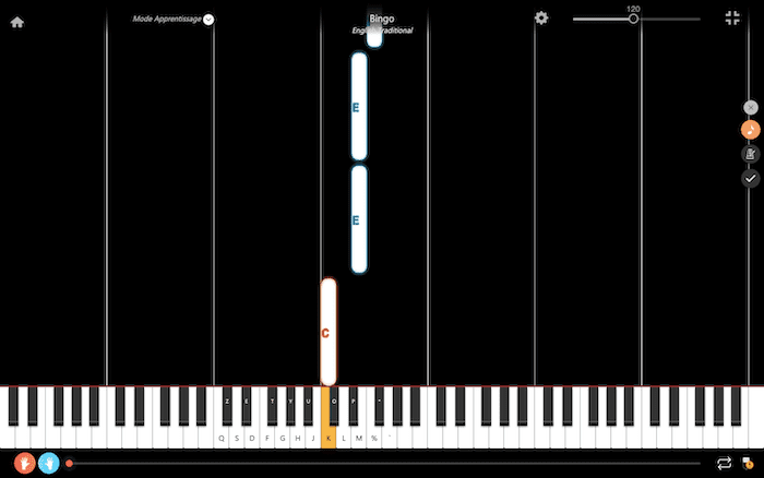 bingo sheet music presentation