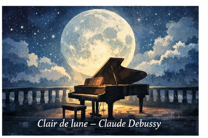 clair de lune claude debussy twilight piano