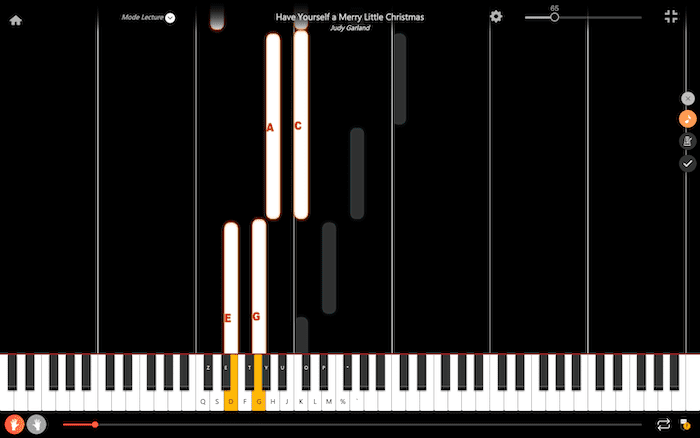 have yourself merry little christmas piano left hand