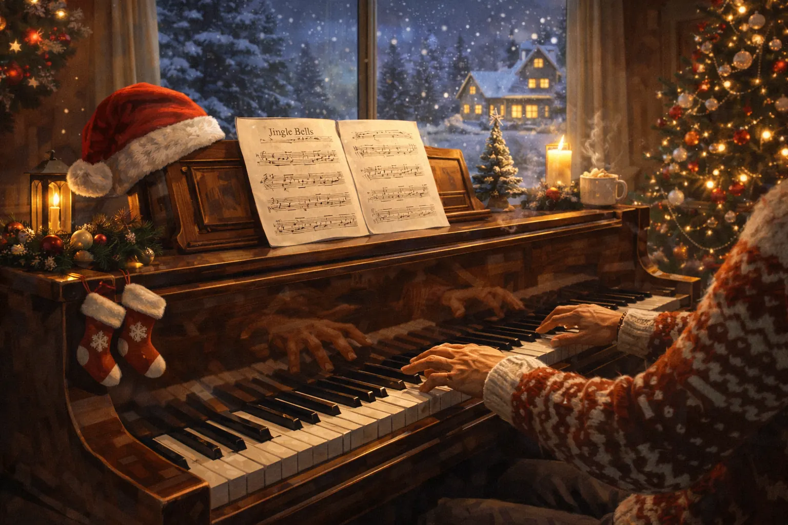 jingle bells traditional boogie woogie piano