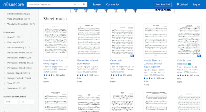 musescore klaviernoten anfanger pdf