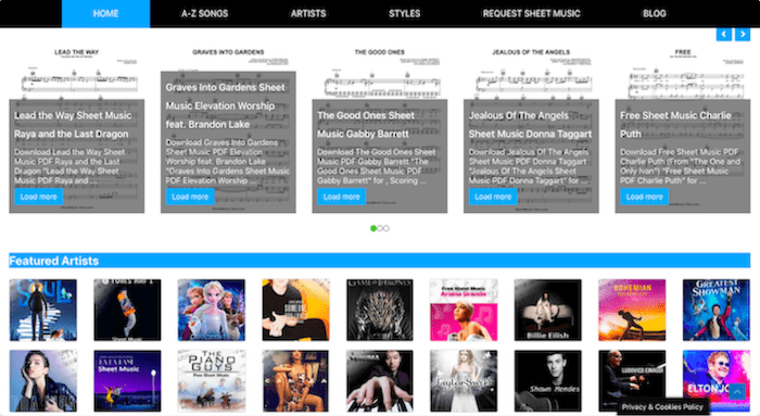 sheet music free spartiti pianoforte facili