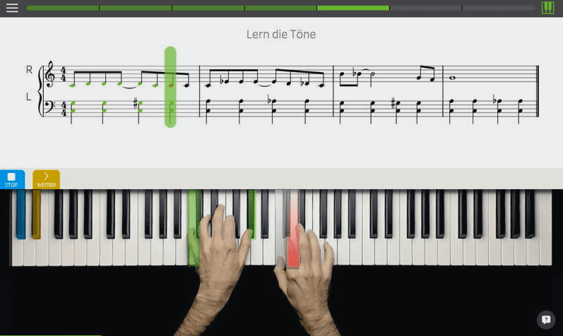 skoove cours de piano en ligne