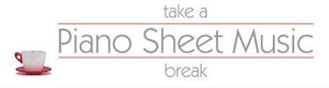 take a piano sheet music break logo