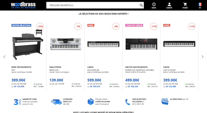 woodbrass piano numerique