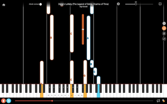 zelda's lullaby piano de duas mãos