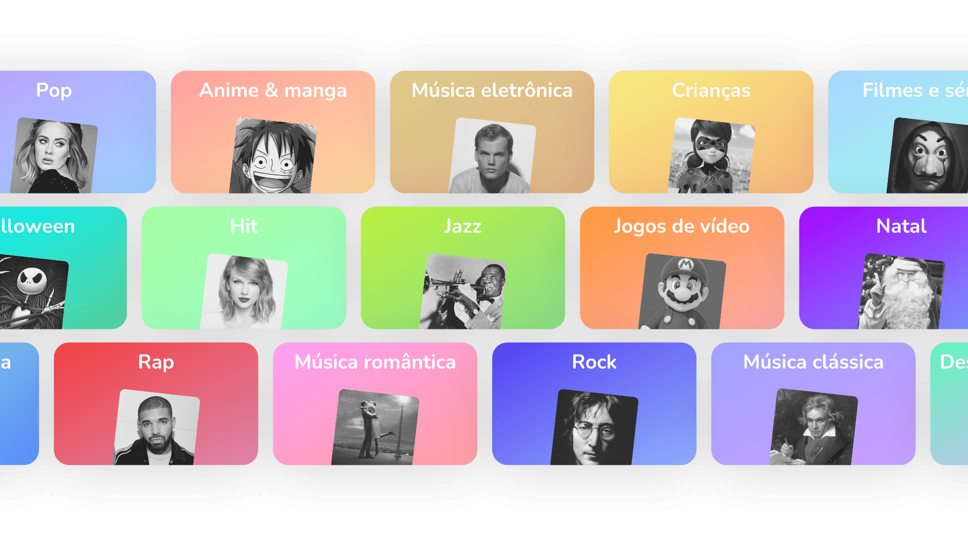 gêneros musicais aprendem piano