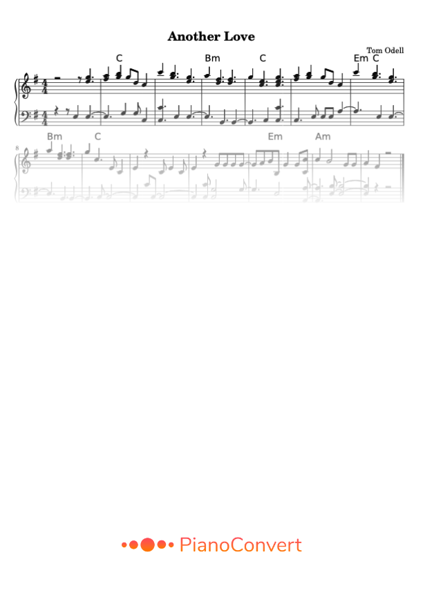 another love partitura