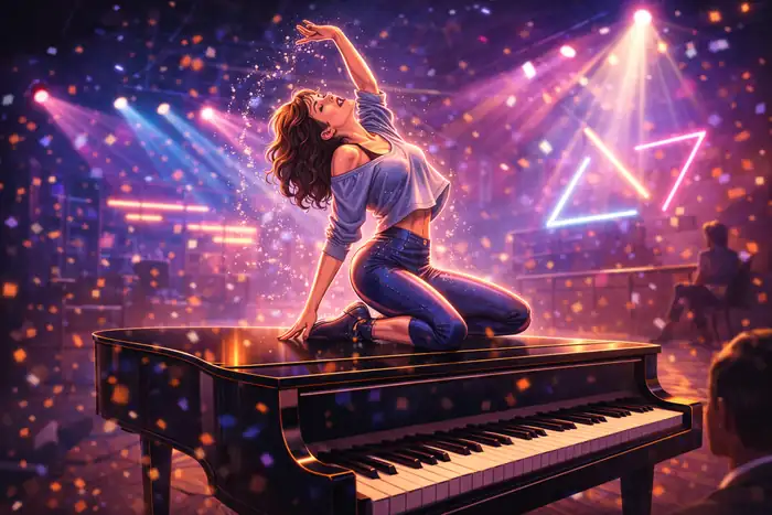 flashdance what a feeling musical piano