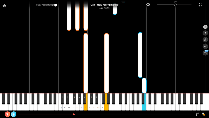 can't help falling in love partition piano presentation