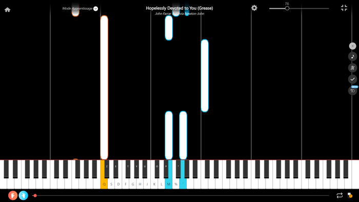 hopelessly devoted to you piano sheet music presentation