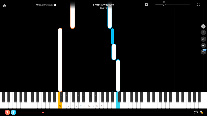 i hear a symphony piano sheet music presentation