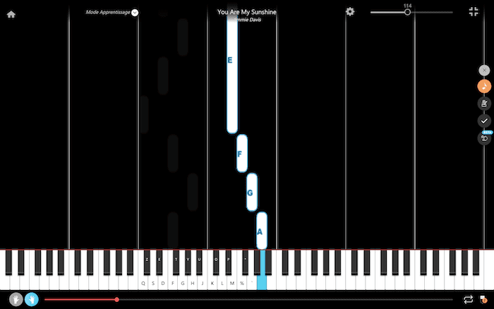 you are my sunshine piano notes right hand
