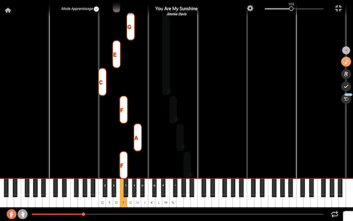 you are my sunshine piano notes left hand