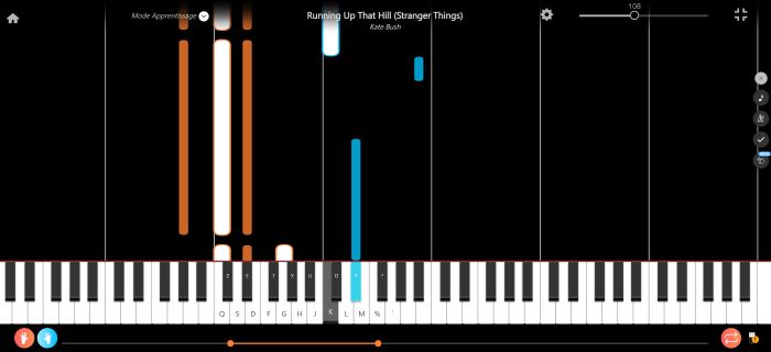 running up that hill piano sheet music presentation