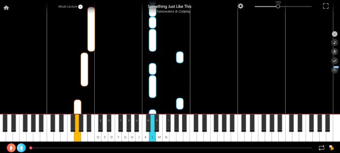 someting just like this piano sheet music presentation