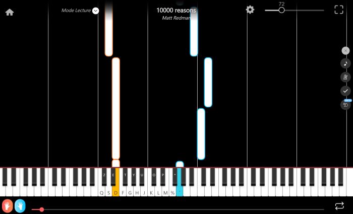 10000 reasons piano sheet music presentation