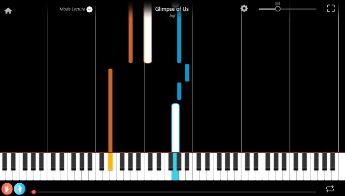 glimpse of us piano sheet music presentation