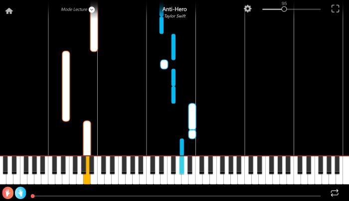 anti-hero piano sheet music presentation