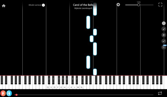 carol of the bells klaviernoten prasentation