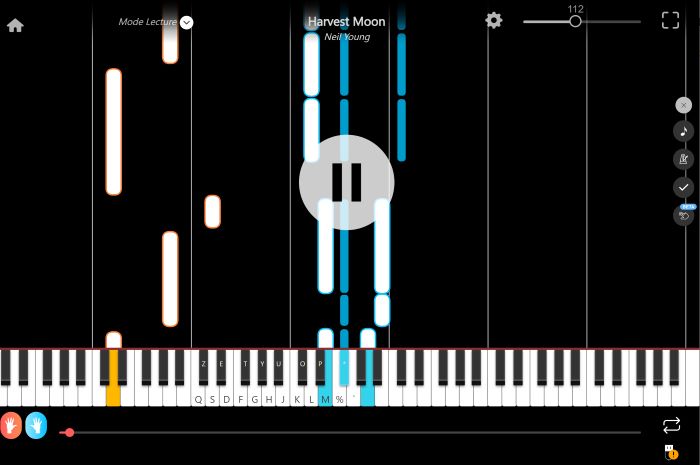 harvest moon piano sheet music presentation