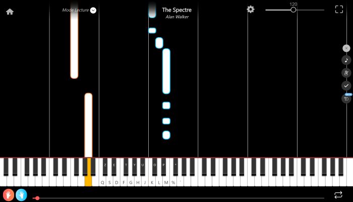 the spectre piano sheet music presentation