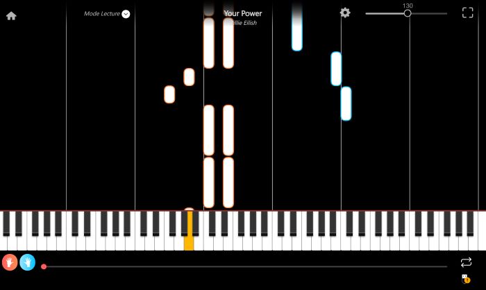your power piano sheet music presentation