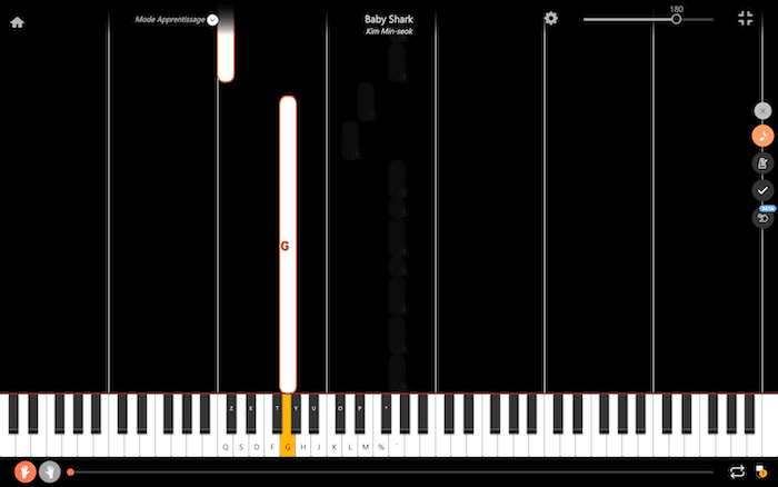 baby shark piano notes left hand